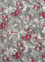 Cotton Flex Coin Grey Abstract Pattern Discharge Print Fabric Cotton Flex Coin Grey Abstract Pattern Discharge Print Fabric