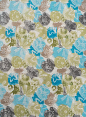Cotton Flex Green And Blue Color Floral Pattern Discharge Print Fabric Cotton Flex Green And Blue Color Floral Pattern Discharge Print Fabric