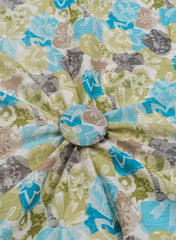 Cotton Flex Green And Blue Color Floral Pattern Discharge Print Fabric Cotton Flex Green And Blue Color Floral Pattern Discharge Print Fabric