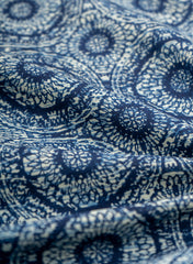 Pure Cotton Cambric Indigo Color Geometrical Block Print Fabric Pure Cotton Cambric Indigo Color Geometrical Block Print Fabric