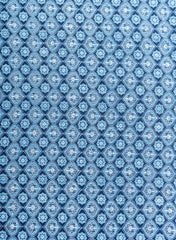 Pure Cotton Cambric Indigo Color Floral Block Print Fabric Pure Cotton Cambric Indigo Color Floral Block Print Fabric