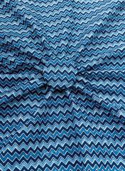 Pure Cotton Cambric Indigo Color Zig-Zag Block Print Fabric Pure Cotton Cambric Indigo Color Zig-Zag Block Print Fabric