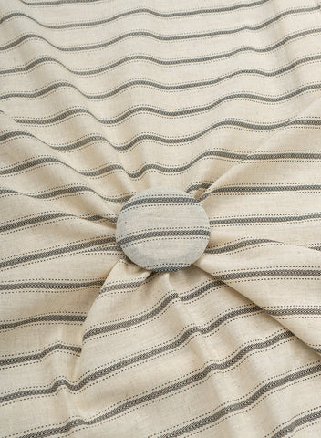 (Pre Cut-2 Meter) Cotton Flex Off-White Color With Grey Stripes Pattern Discharge Print Fabric (Pre Cut-2 Meter) Cotton Flex Off-White Color With Grey Stripes Pattern Discharge Print Fabric