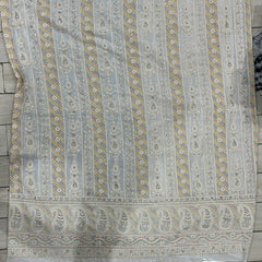 Lucknowi Embroidery With Sequins Pure Georgette Fabric Big panna