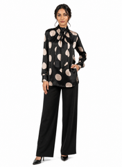 90’s Fever – Polka Dot Modal Satin Shirt