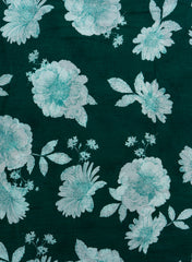 Pure Cotton Cambric Mix And Match Dark Green Color Block Print Fabric.