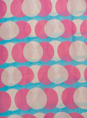 Premium Cotton Mulmul Multi Color Circle Digital Print Fabric.