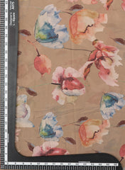 Shimmer Georgette Multi Color Floral Digital Print Fabric