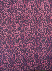 Shimmer Georgette Magenta Purple Color Animal Digital Print Fabric.