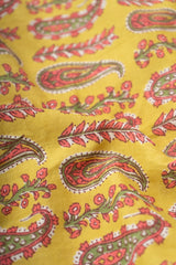 Pure Cotton Cambric Mustad Color Paisley Print Fabric.