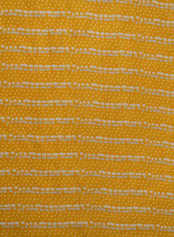 (Pre Cut-4 Meter) Pure Muslin Mustad Color Strips And Dots Digital Print Fabric.