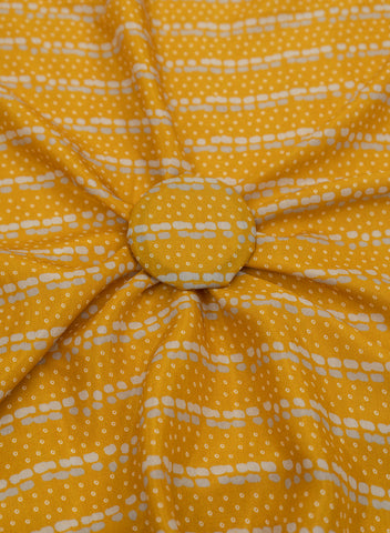 (Pre Cut-4 Meter) Pure Muslin Mustad Color Strips And Dots Digital Print Fabric.