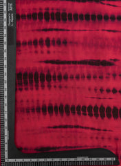 Pure Chinnon Chiffon Magenta Color Tie And Dye Print Fabric.