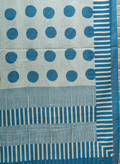 Pure Cotton Cambric Mix And Match With Dupatta Blue Color Screen Print Fabric.