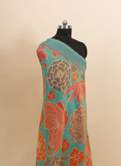 Pure Tissue Floral Digital Print Dupatta