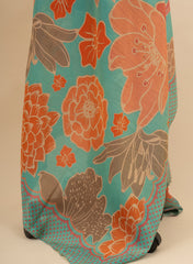 Pure Tissue Floral Digital Print Dupatta
