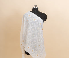 Pure Cotton Mulmul Dyeable Dupatta