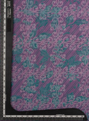 Pure Cotton Cambric Lavender Color Geometrical Pattern Dabu Hand Block Print Fabric.