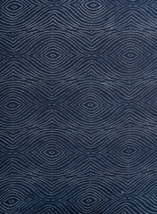 Cotton Mulmul Mix And Match Navy Blue Color Screen Print Fabric.