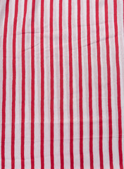 Pure Cotton Cambric Mix And Match Red Color Floral Block Print Fabric.