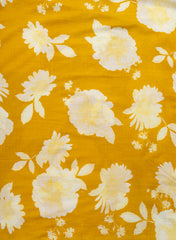Pure Cotton Cambric Mix And Match Yellow Color Block Print Fabric.