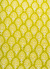 Pure Cotton Cambric Mix And Match Parrot Green Color Block Print Fabric.