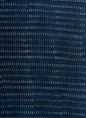 Pure Cotton Cambric Indigo Color Dotted Lines Pattern Dabu Hand Block Print Fabric.