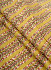 Pure Cotton Cambric Mustad Color Strips Pattern Screen Print Fabric.