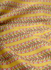 Pure Cotton Cambric Mustad Color Strips Pattern Screen Print Fabric.