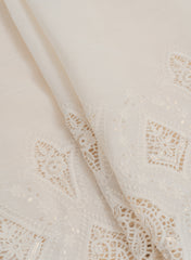 Pure Cotton Cambric Dyeable Daman Schiffli Embroidery Fabric.
