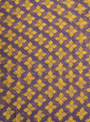 Pure Chiffon Butti Purple And pink Color Geometrical Pattern Natural Print Fabric.
