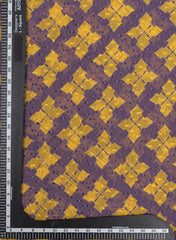 Pure Chiffon Butti Purple And pink Color Geometrical Pattern Natural Print Fabric.