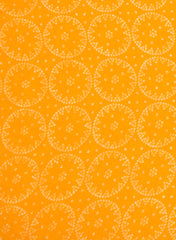 Pure Organza Sunrise Yellow Color Bandhani Digital Print  Fabric
