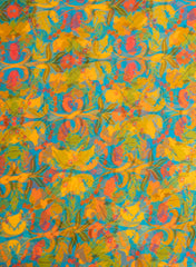 Pure Organza Blue Color Floral Digital Print  Fabric