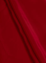 Pure Crepe Red Color Plain Fabric.