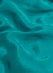 Pure Crepe Olive Sky Color Plain Fabric.