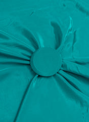 Pure Crepe Olive Sky Color Plain Fabric.