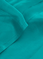 Pure Crepe Olive Sky Color Plain Fabric.