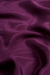 Pure Crepe Wine Color Plain Fabric.