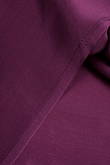 Pure Crepe Wine Color Plain Fabric.