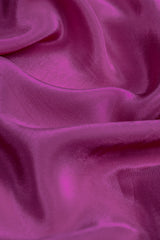 Pure Crepe Magenta Color Plain Fabric.