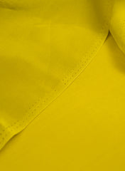 Pure Crepe Lime Green Color Plain Fabric.