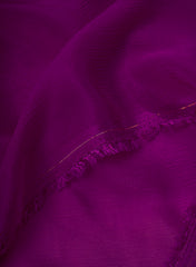 Light Purple Dyed Pure Chinnon Chiffon Fabric