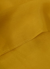 Dark Yellow Dyed Pure Chinnon Chiffon Fabric