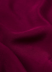 Maroon Dyed Pure Chinnon Chiffon Fabric