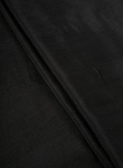 Black Dyed Pure Chinnon Chiffon Fabric