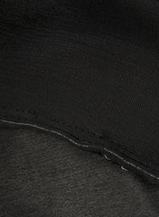 Black Dyed Pure Chinnon Chiffon Fabric