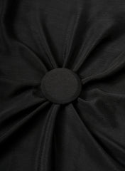 Black Dyed Pure Chinnon Chiffon Fabric