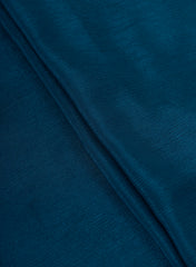 Dark Blue Dyed Pure Chinnon Chiffon Fabric