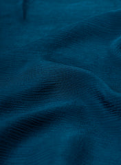 Dark Blue Dyed Pure Chinnon Chiffon Fabric
